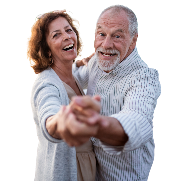 Happy Senior Couple Dancing in Mount Joy, PA